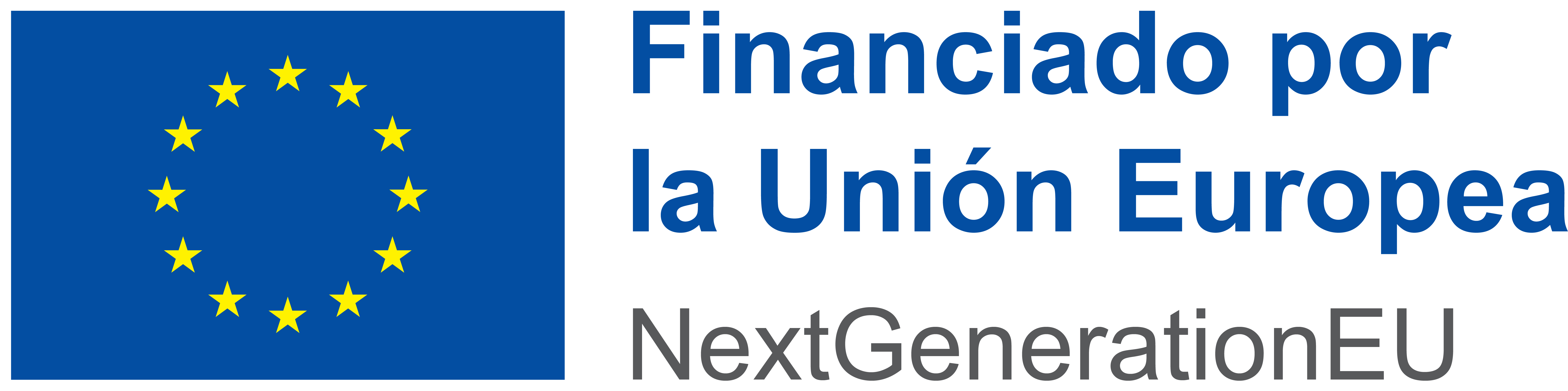 Emblema de la Unión Europea con declaración de financiación adecuada que indica Financiado por La Unión Europea - NextGenerationEU